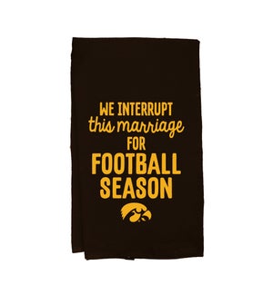 Football Season Iowa Towel